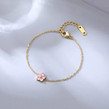 Flower Pendant Bracelet