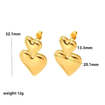 Heart Pendant Earrings