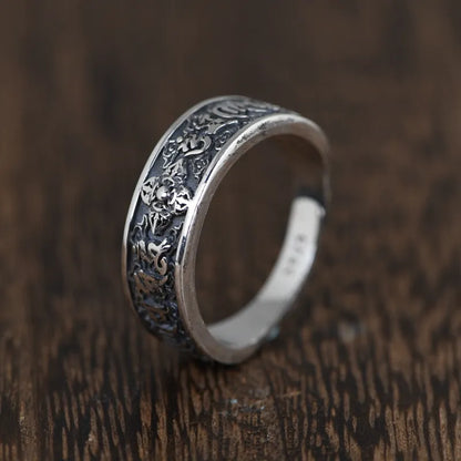 Mantra Silver Ring