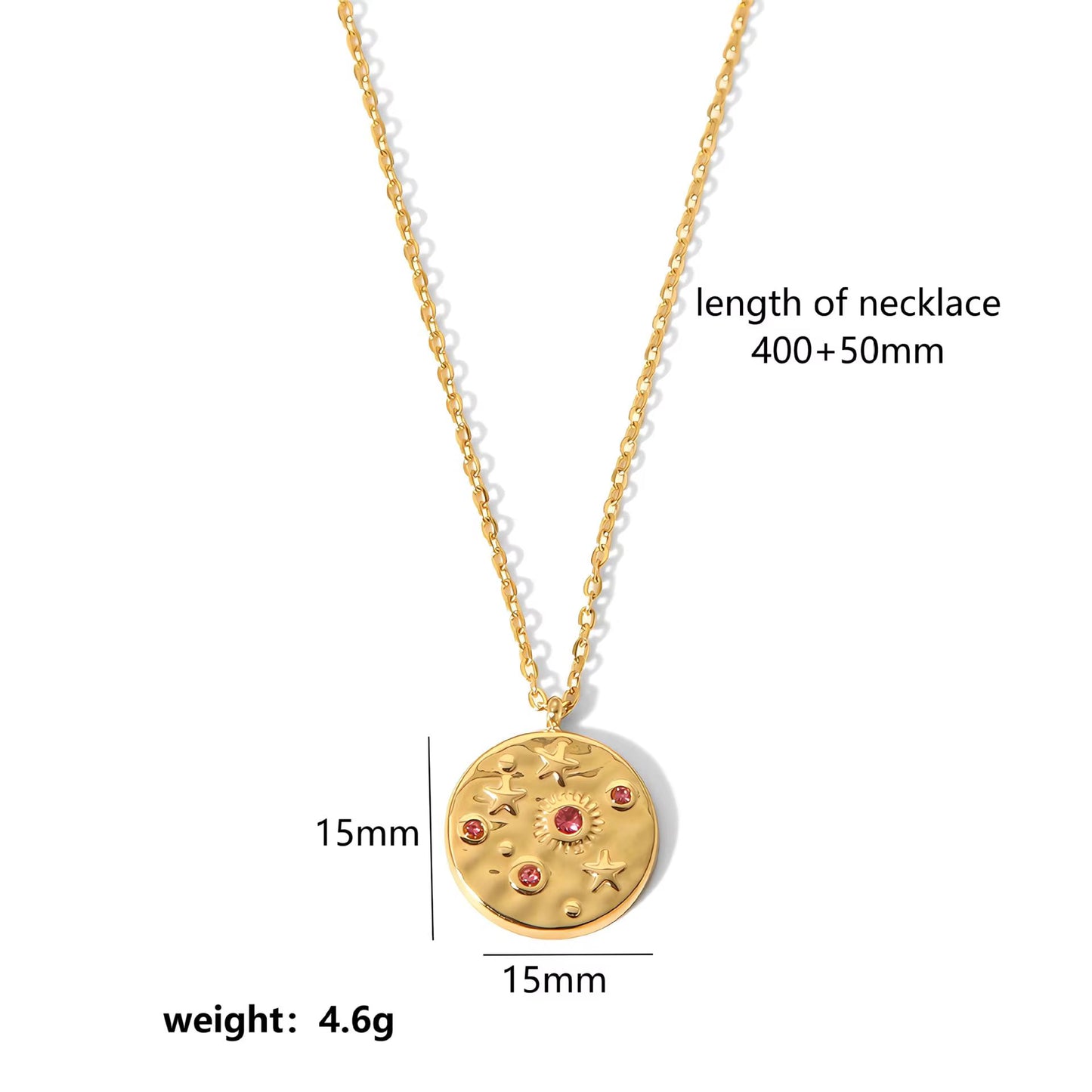 Gold Cosmos Necklace