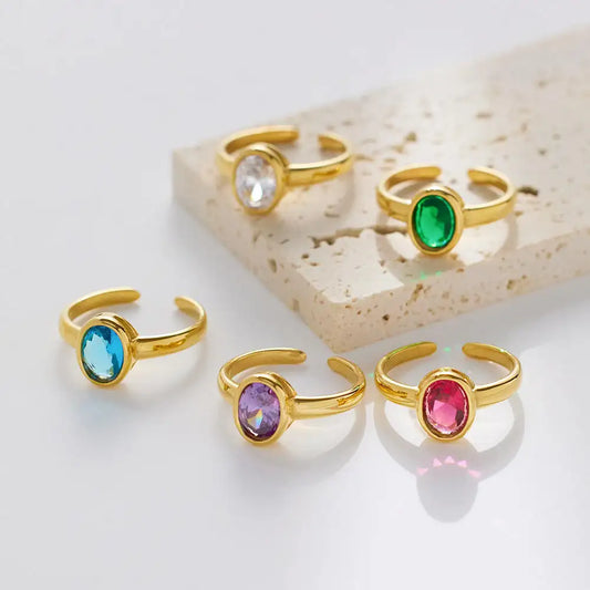 Oval Round Rings