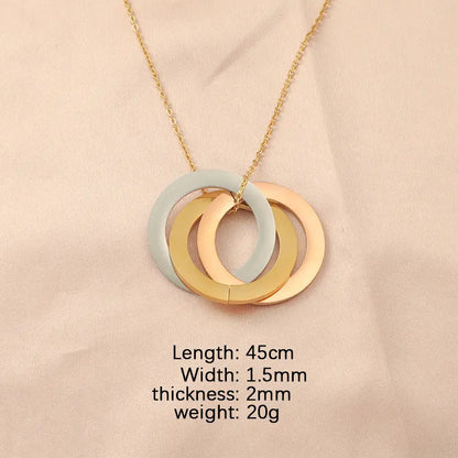 Interlocking Circle Necklace