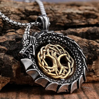 Yggdrasil Ouroboros Pendant