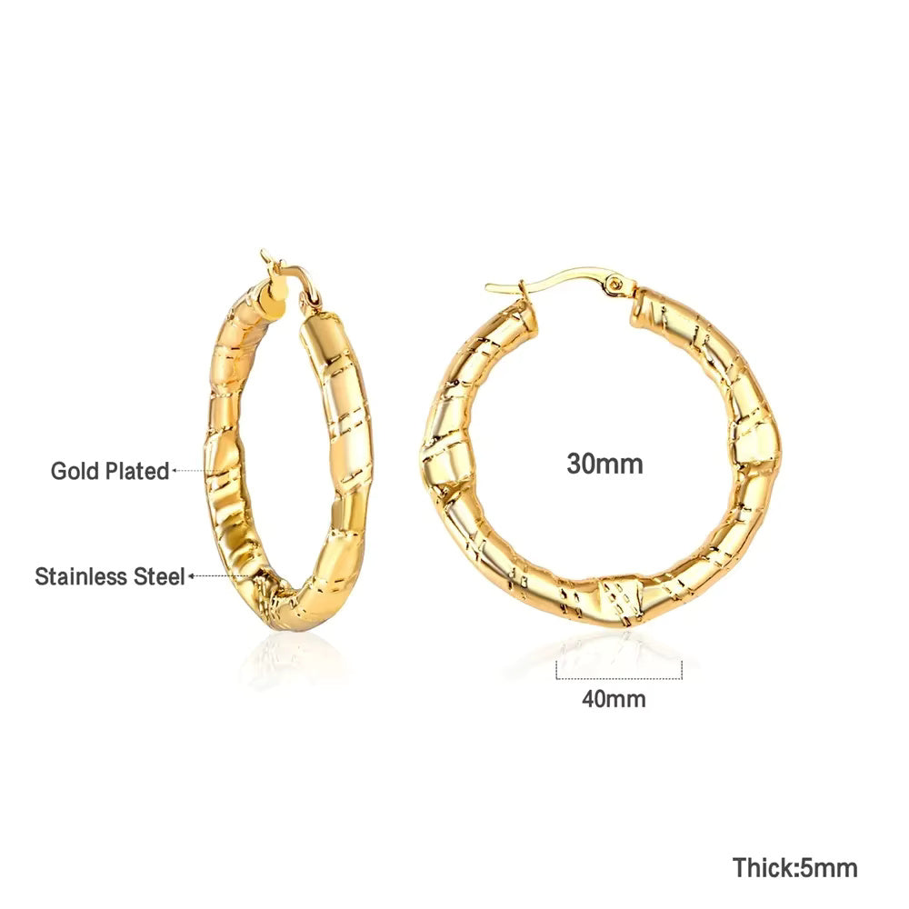 Beaded Elegant Hoop Earrings