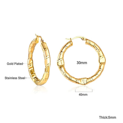 Beaded Elegant Hoop Earrings