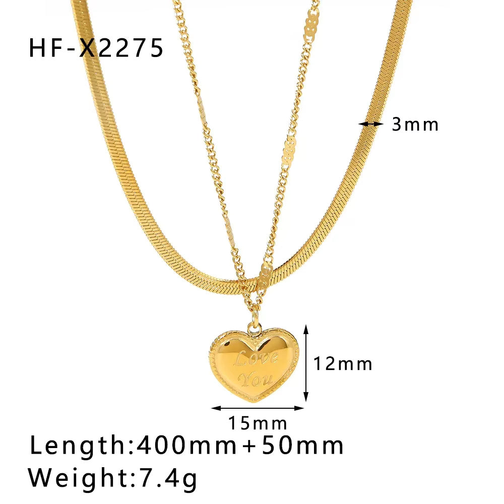 Gold Square Necklace