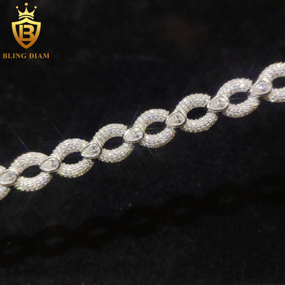 Iced Out Moissanite Bracelet