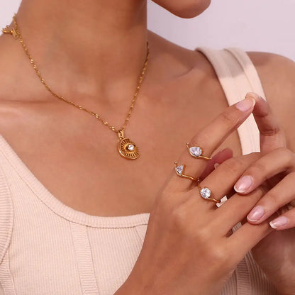 Shining Zircon Ring