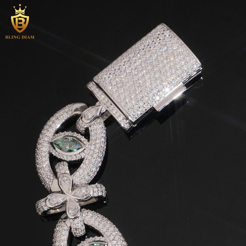 Cross Eyes Moissanite Bracelet