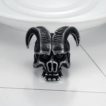 Silver Horned Ring