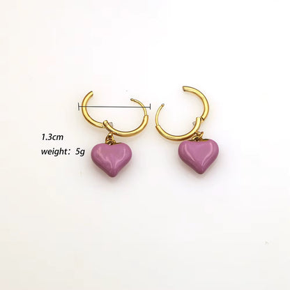 Geometric Heart Studs