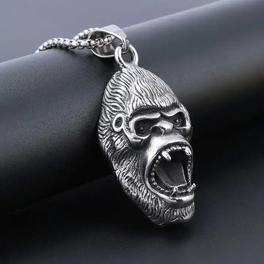 Gorilla Head Pendant