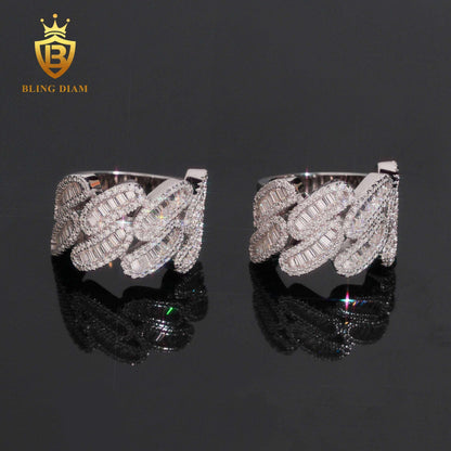 iced-out moissanite ring