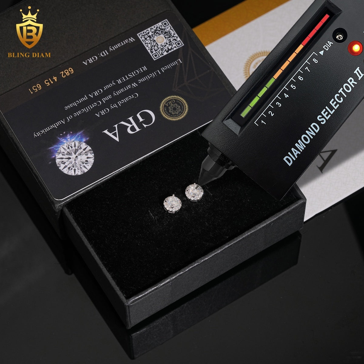 VVS Round Brilliant Moissanite Stud Earrings