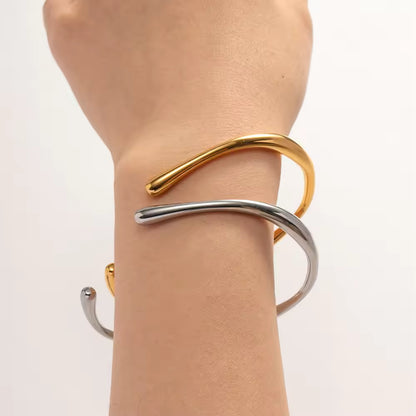 Smooth Open Bangle Bracelet