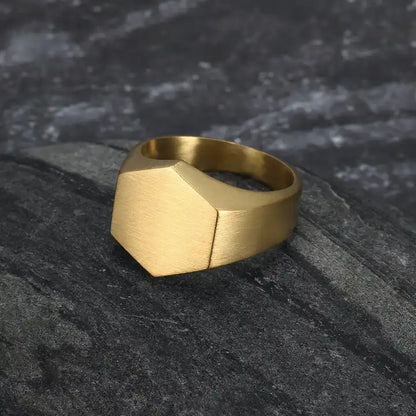 Hexagon Signet Ring