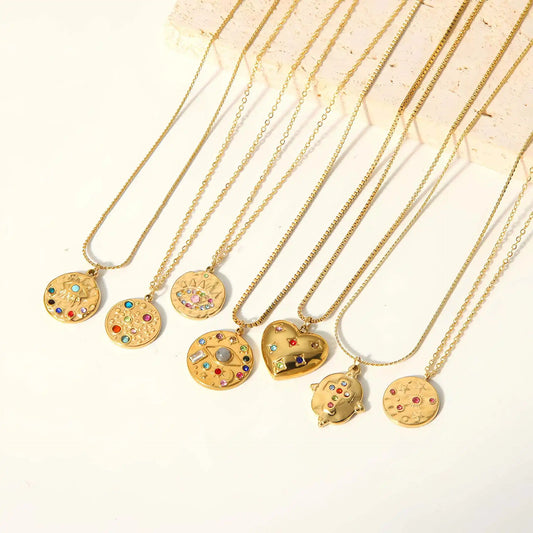 Gold Cosmos Necklace