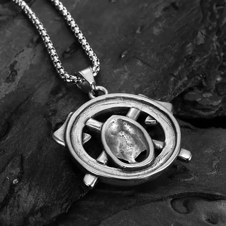 Viking Warrior Axe Cross Necklace