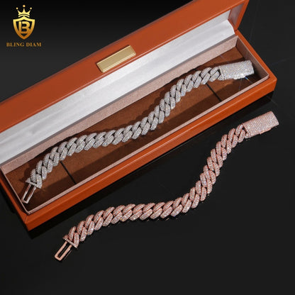 VVS Moissanite Cuban Link Bracelet