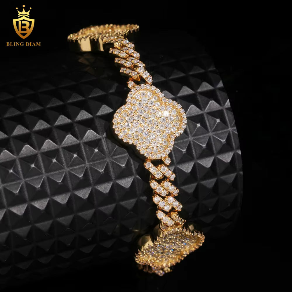 Iced Out Clover Bracelet