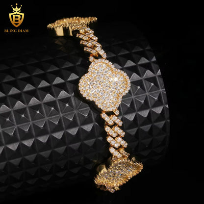 Iced Out Clover Bracelet