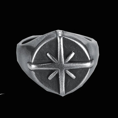 Silver Compass Ring