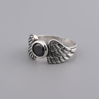 Feather Set Zircon ring