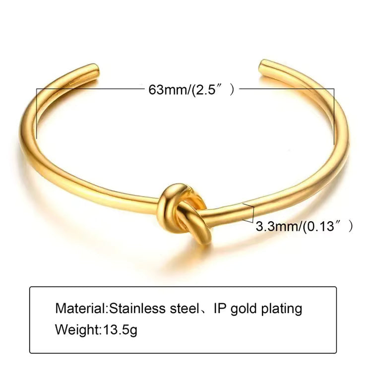 Knot Cuff Bangles Bracelet