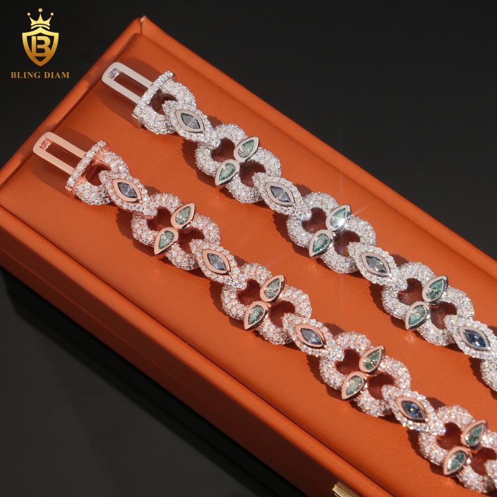 Iced Out Moissanite Bracelet