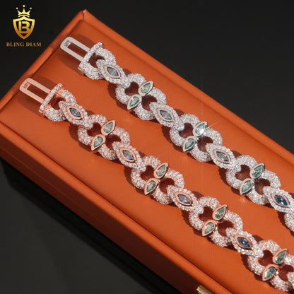 Iced Out Moissanite Bracelet