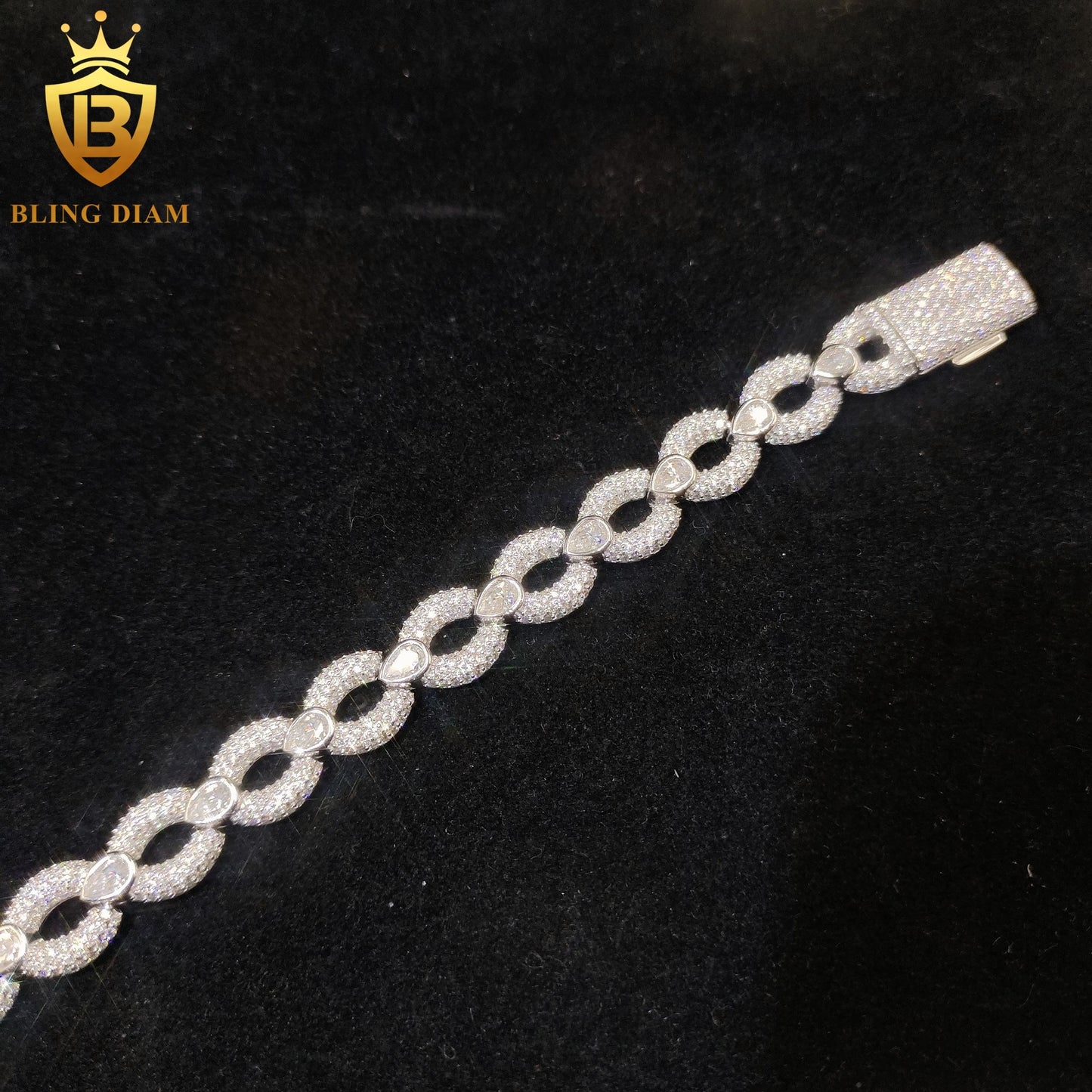 Iced Out Moissanite Bracelet