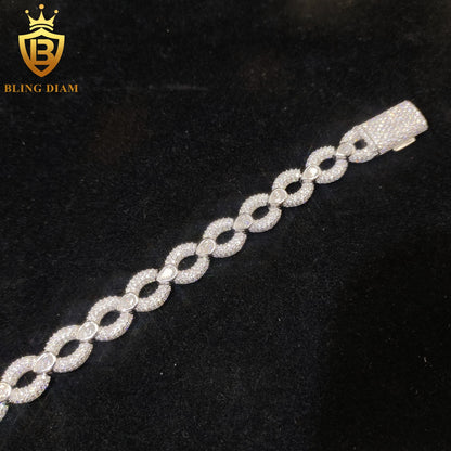 Iced Out Moissanite Bracelet