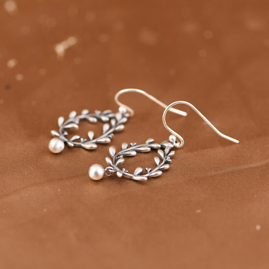 Water Droplet Branch Earrings