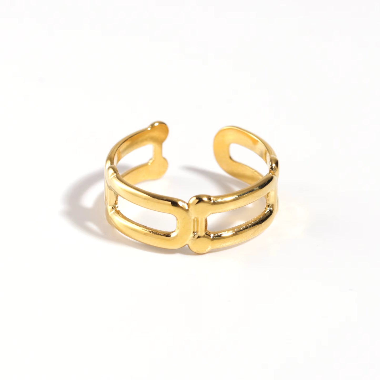 Golden Chain Ring Set