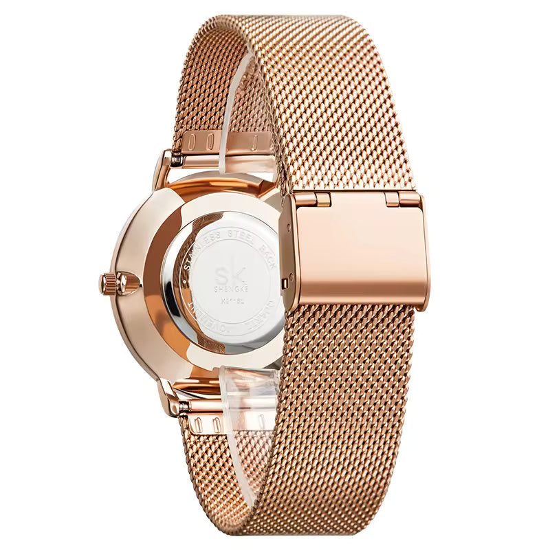 Rose Gold Seashell Watch
