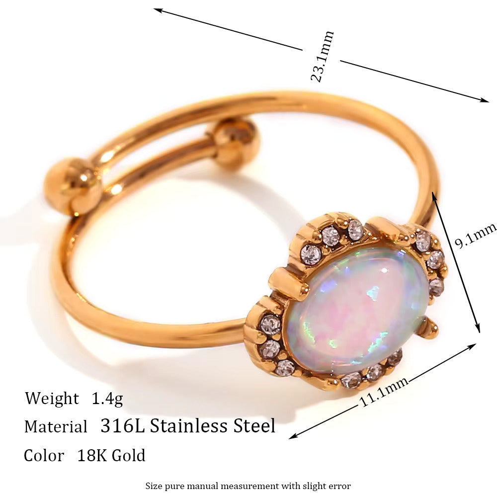 Gold Opal Ring