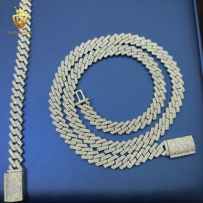 10mm 925 Sterling Silver Vvs Moissanite Chain