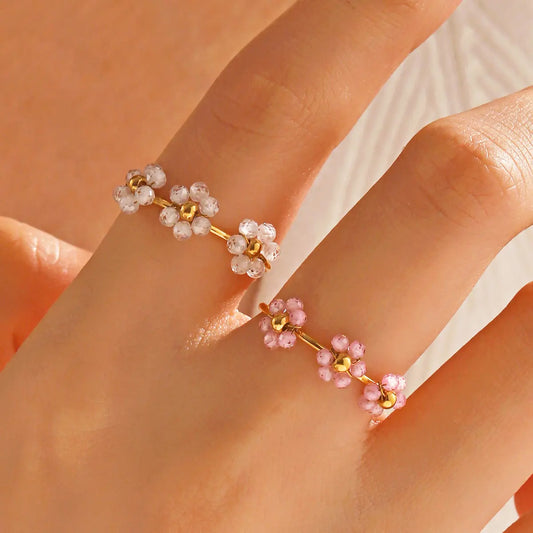 Gold Crystal Ring