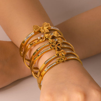 Bow Zircon Bracelet