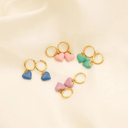 Geometric Heart Studs