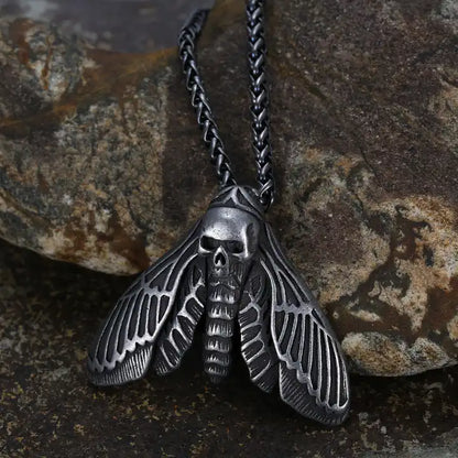 Moth Pendant Necklace