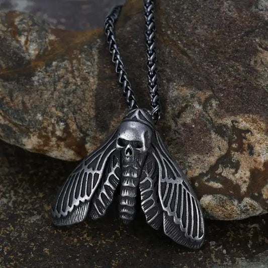 Moth Pendant Necklace