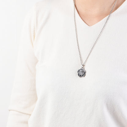 Silver Eyes Necklace