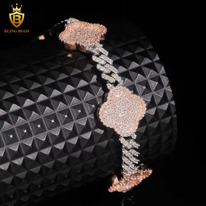Iced Out Clover Bracelet