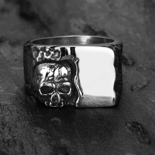 Plated Skull Ring