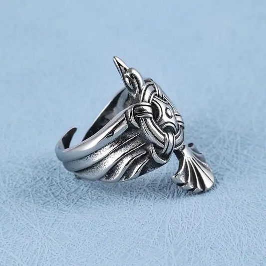Viking Raven Ring