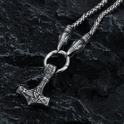 Viking Thor Hammer Mjolnir Necklace