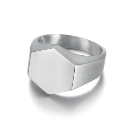 Hexagon Signet Ring