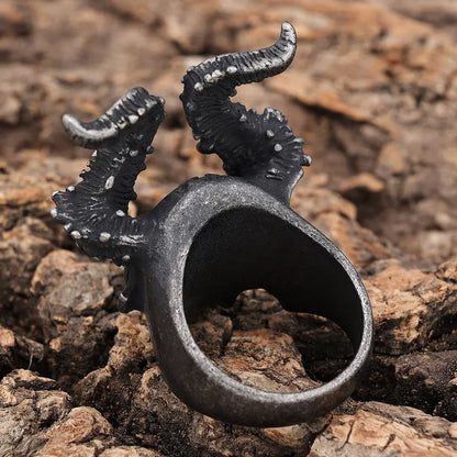 Son of Satan Goat Skull Ring