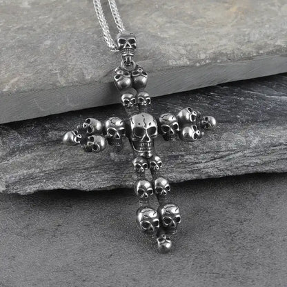 Skull Legion Cross Pendant